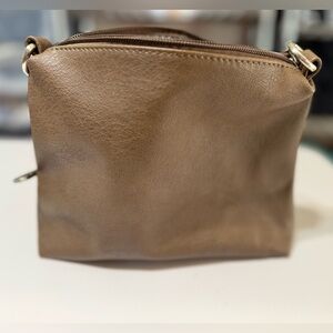 Burano Brown Vegan Leather Crossbody Purse with Strap NEW without tag